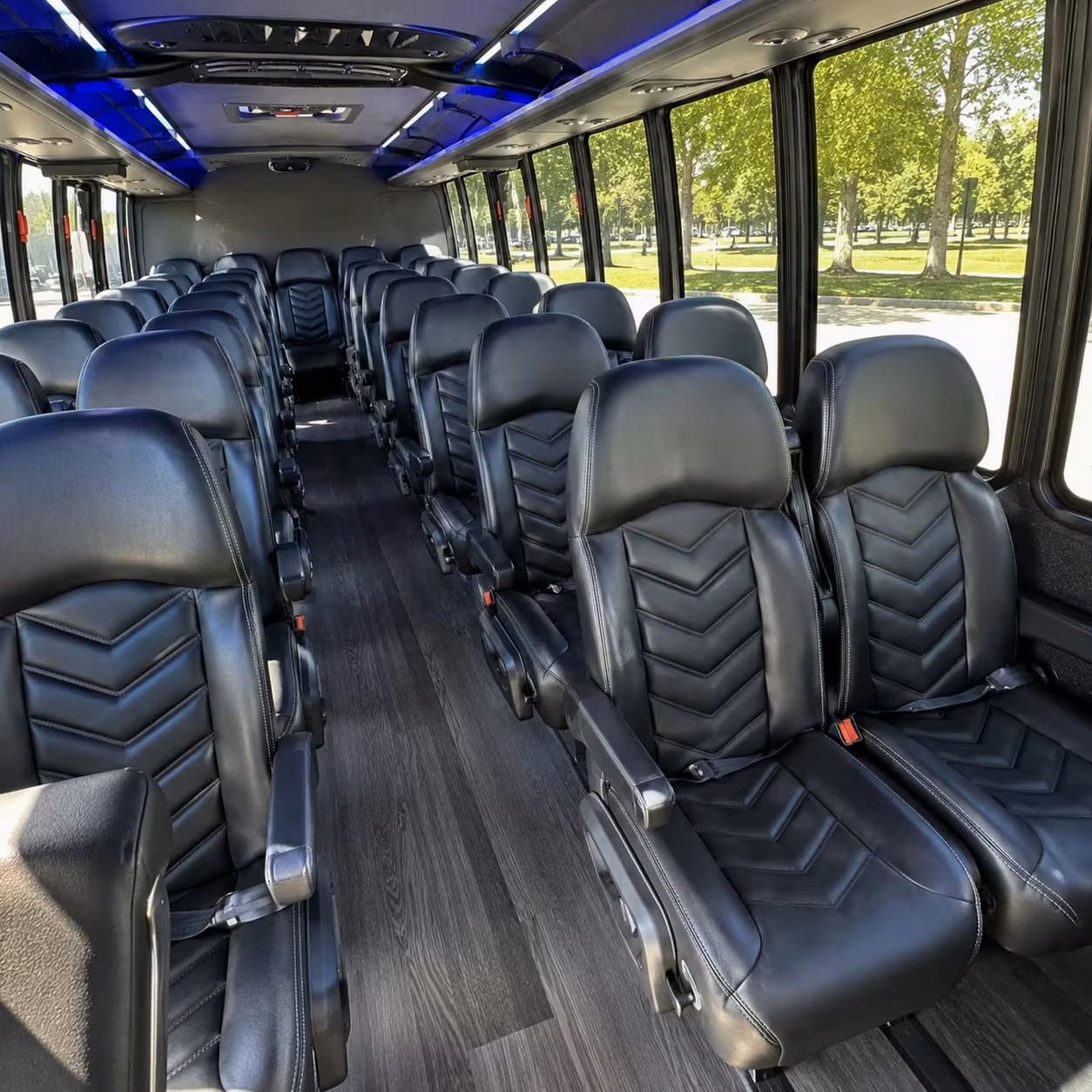 25 passenger minibus inside
