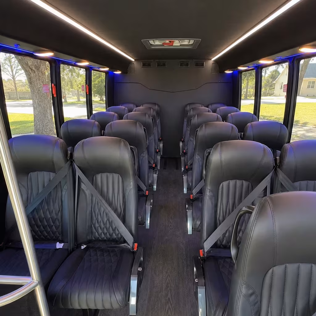 25 passenger minibus interior