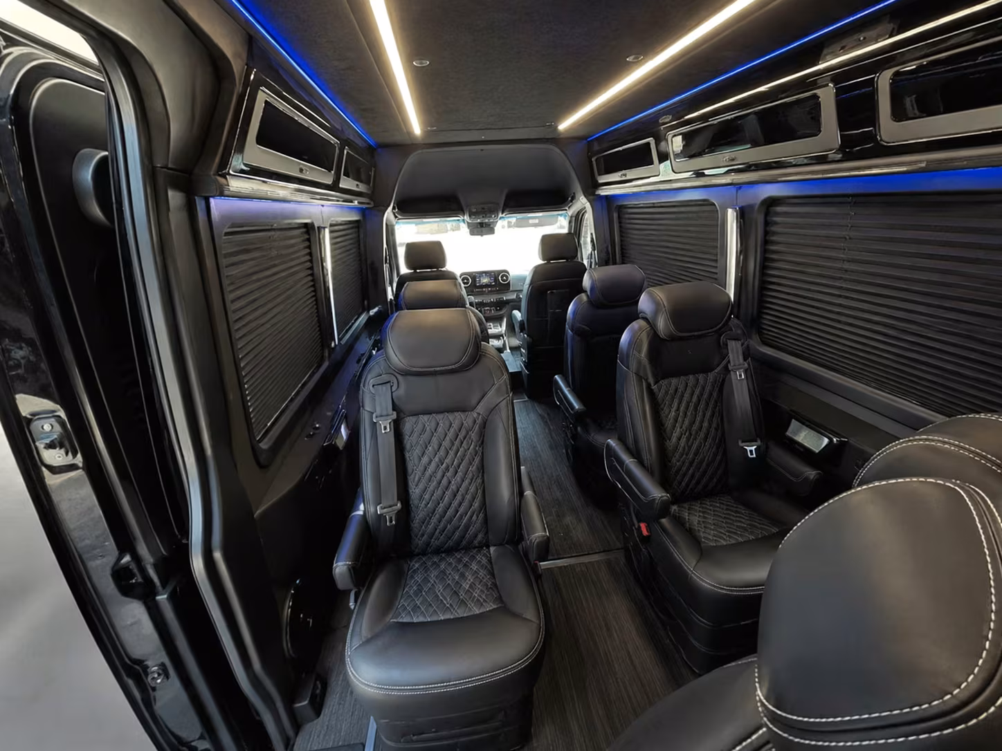 sprinter van with driver inside