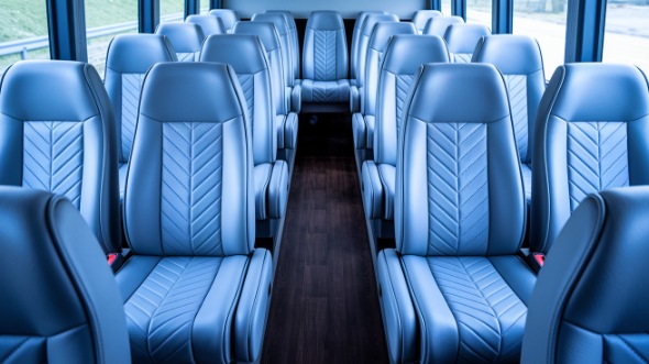 akron 35 passenger minibus inside