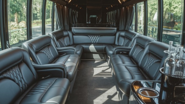 akron party bus rental inside